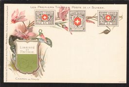 AK Briefmarkensprache VD 