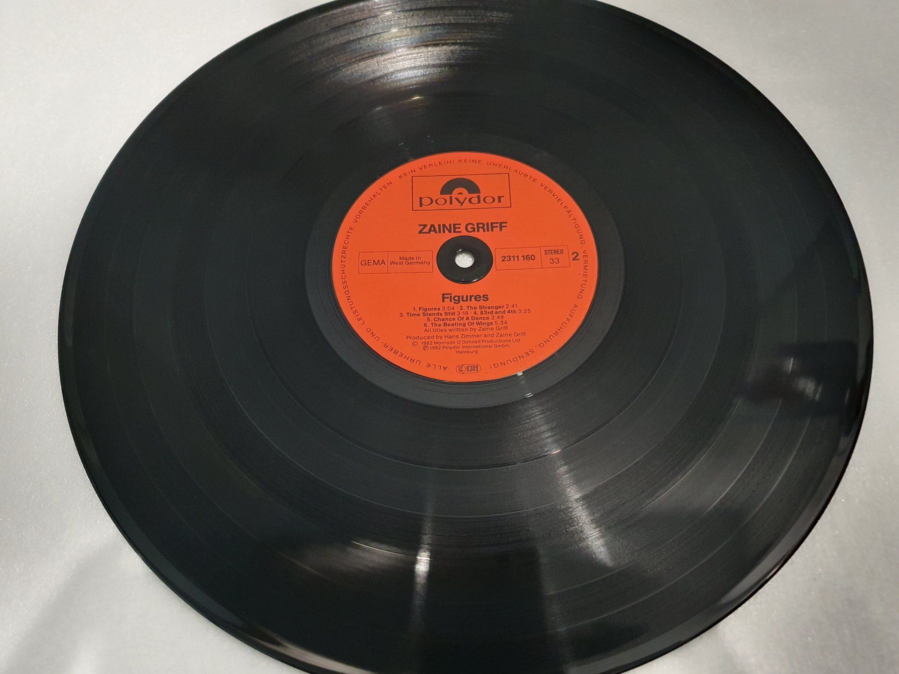 Dischi in vinile: Zaine Griff – Figures – Usato da Uster venduto da Vinyl-Leidenschaft 5