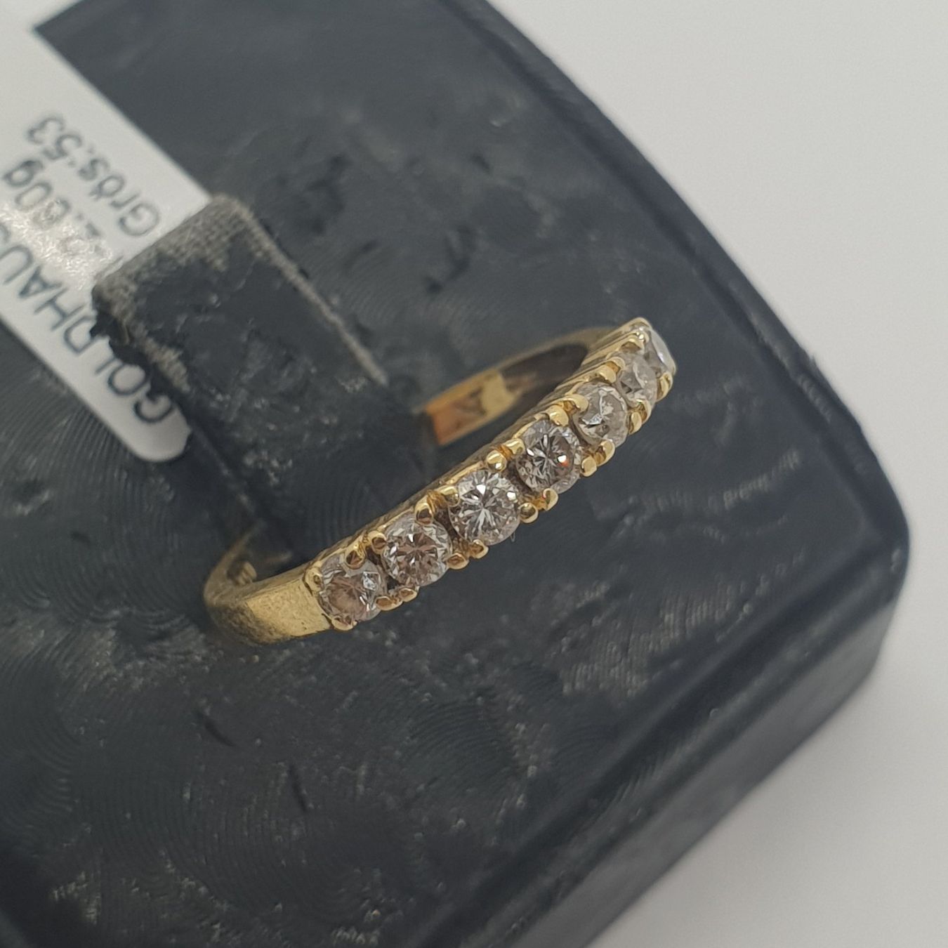 Anelli: Echt 18K Gold - 7xBrilliant Ring – Usato da Luzern venduto da Goldhaus-Luzern 1
