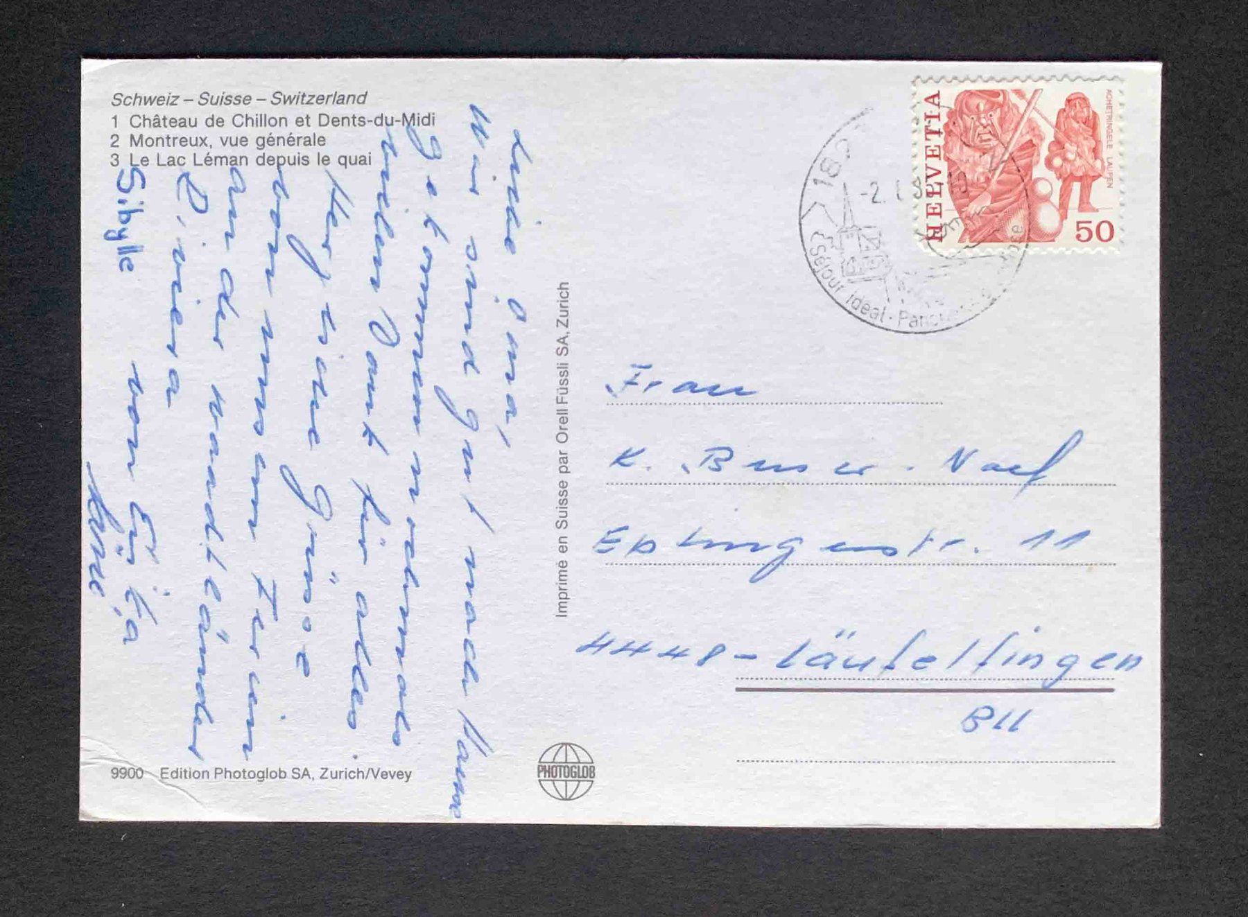 Cartoline postali: AK Montreux – Usato da Goldau venduto da artelier1 1