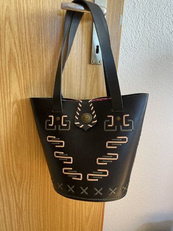 Handgefertigte Ledertasche – Rockabilly/Vintage