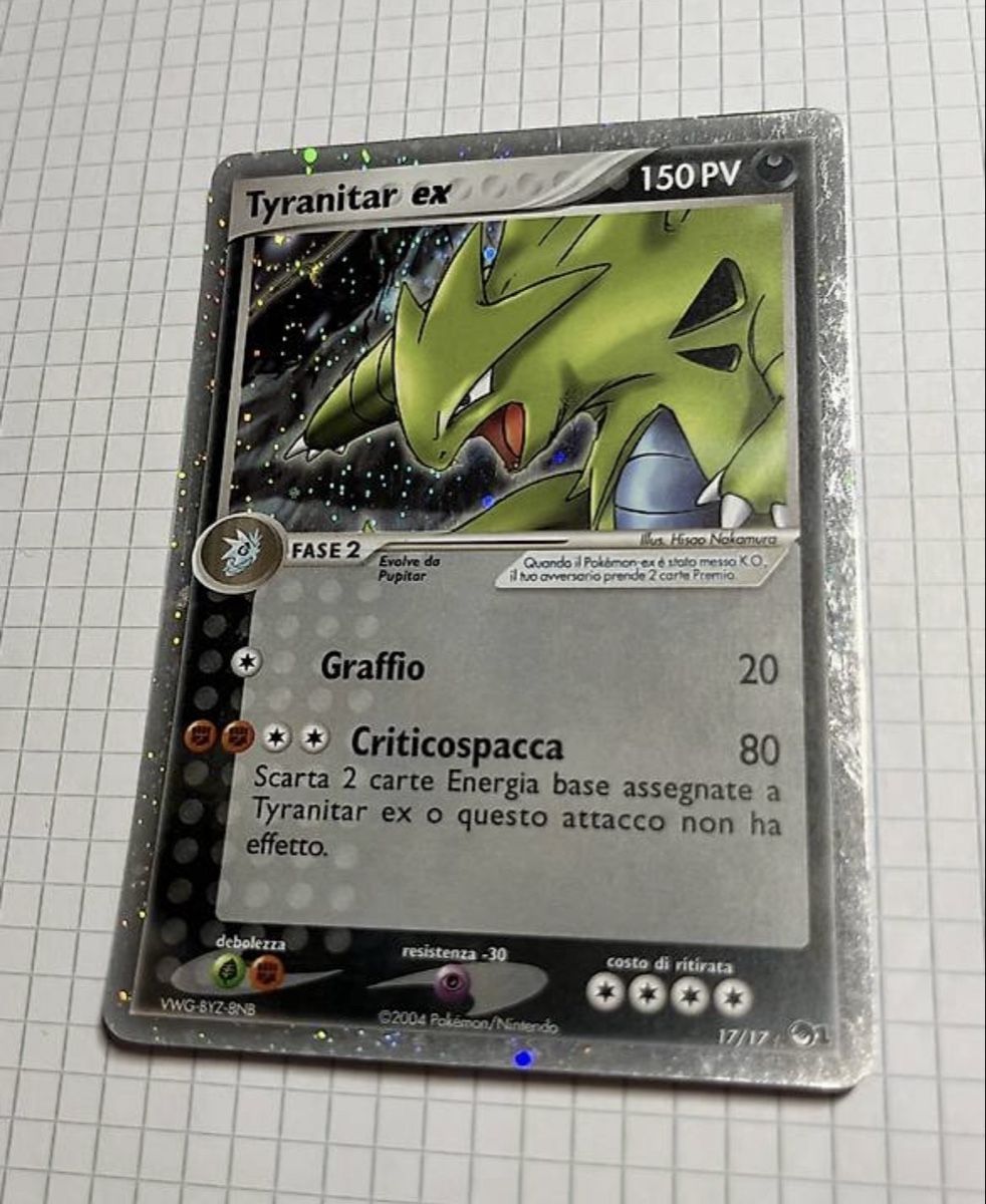 Pokémon Carte collezionabili: Pokémon TYRANOTAR EX RARE – Usato da Cademario venduto da mor_28sy 2