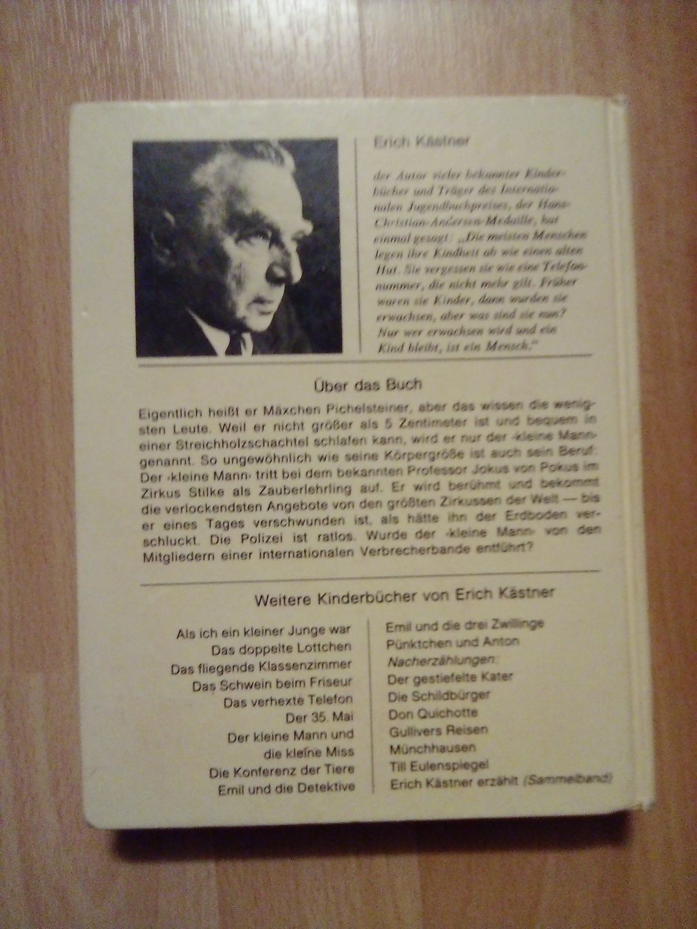 Libri: Der kleine Mann Erich Kästner – Usato da Winterthur venduto da Colonica 1