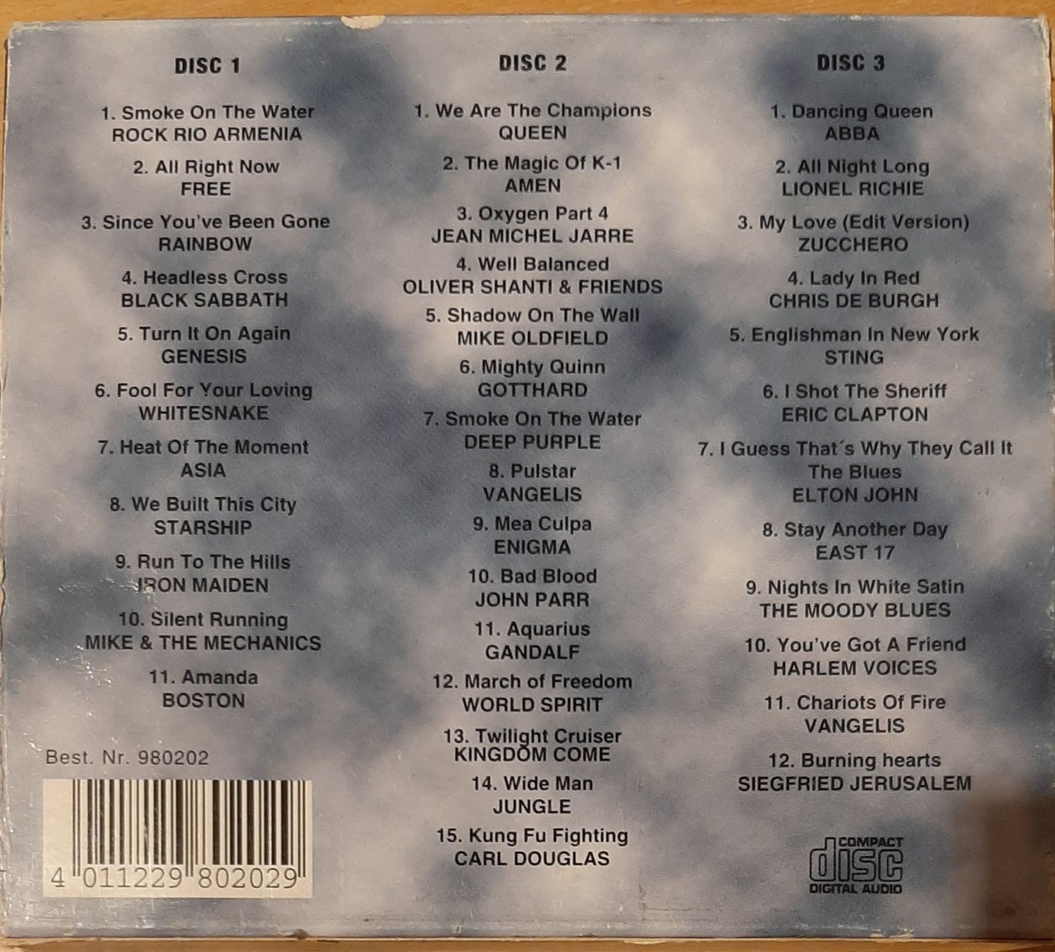 CD: Best Of Rock - 3 CD Box, 3CD Rock Compilation – Usato da Schönenberg TG venduto da Gregordini 1