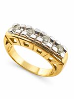 585/14 Karat Gold Ring mit 4 Brillanten