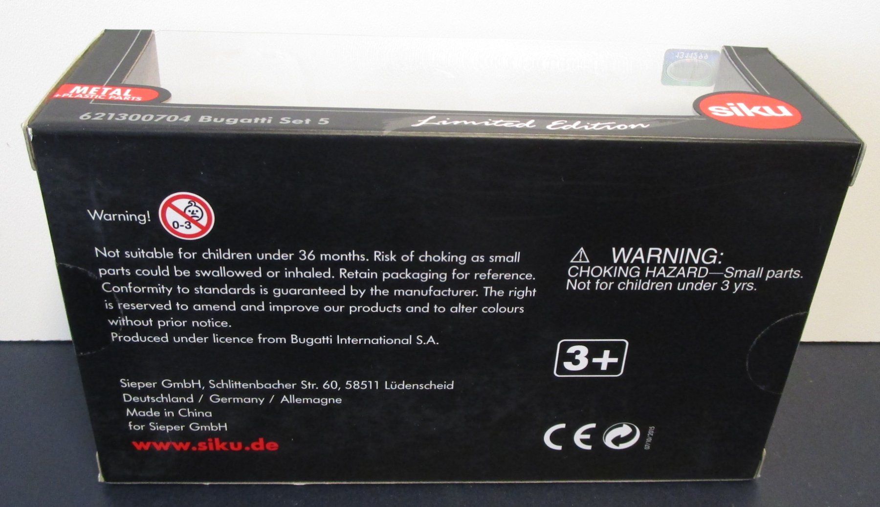 Siku Modellini d'auto: SIKU 3 BUGATTI SET 5 LIMITED ÉDITION – Nuovo e nell'imballaggio originale da Chêne-Bourg venduto da breno56 1