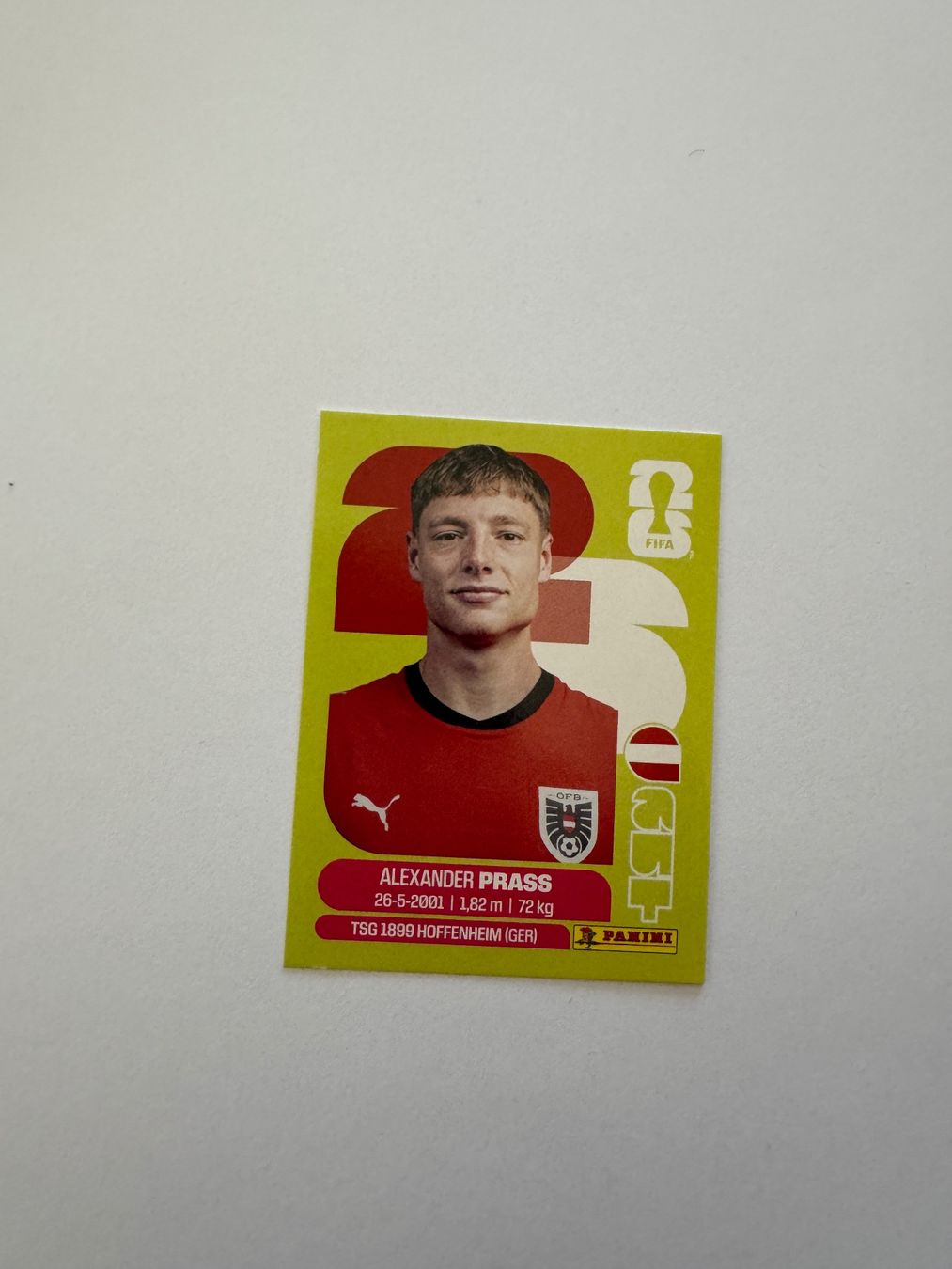 Panini Sammelbilder & Trading cards: Alexander Praff Panini Sticker 2026 – Neu (gemäss Beschreibung) aus Turbenthal von Meraki