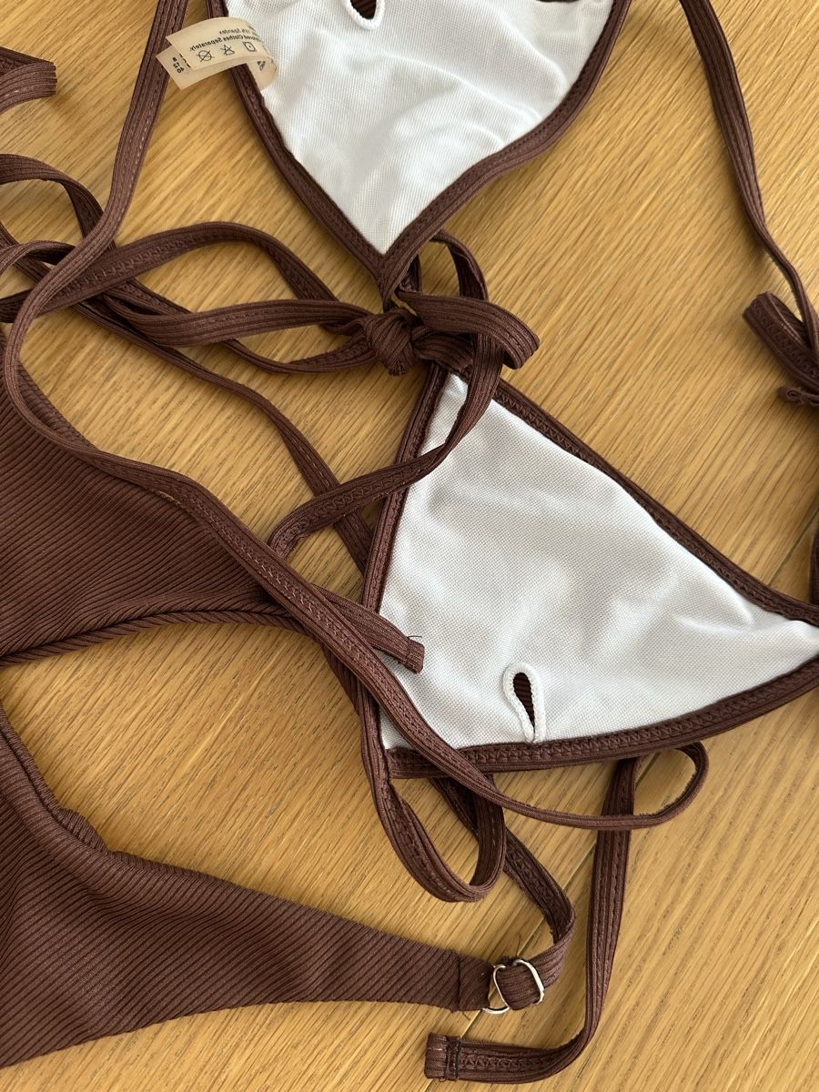 Zaful Costumi da bagno & Bikini: Bikini Oberteil mit Trägern braun Grösse M – Nuovo (secondo la descrizione) da Näfels venduto da Siljab 2