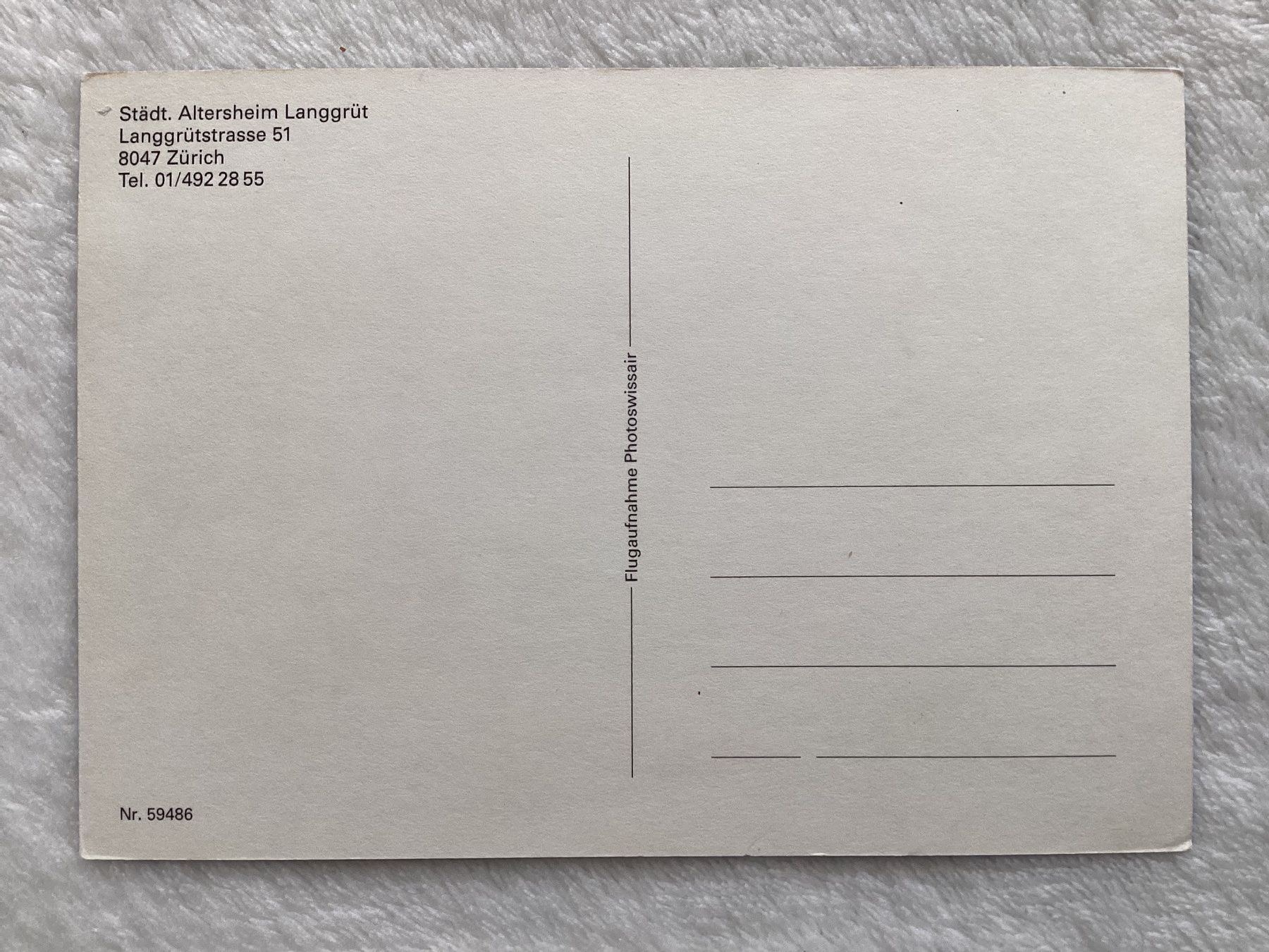 Cartoline postali: AK Altersheim Langgrüt – Usato da Zürich venduto da Tolima194 1