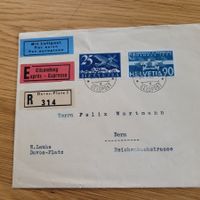 Luftpost Davos Platz 1933 Bern Express