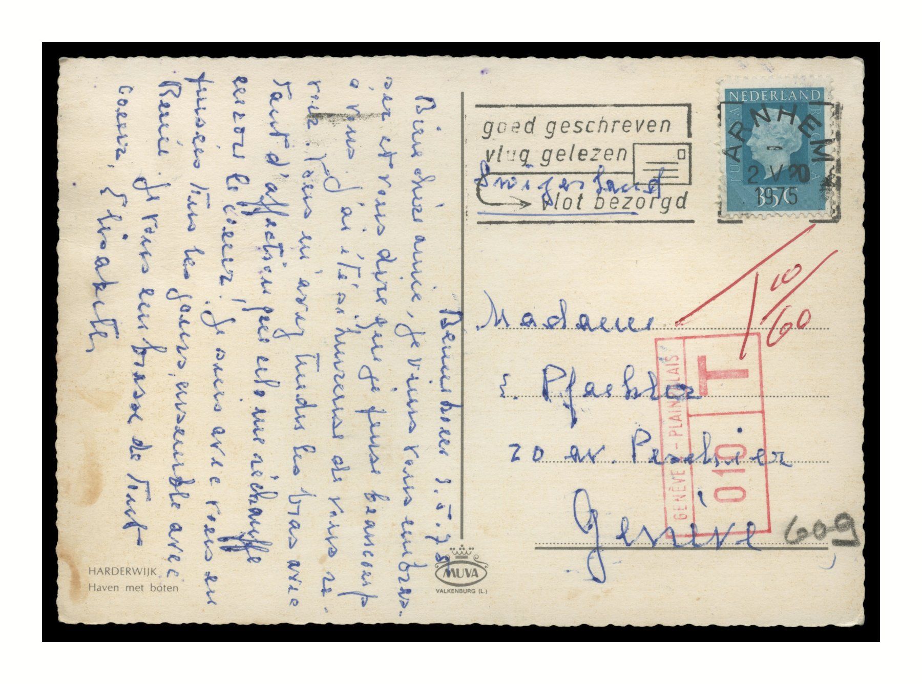 Cartoline postali: HARDERWIJK - 1975 "Haven met Boten" – Usato da Onex venduto da Lagorel01 1