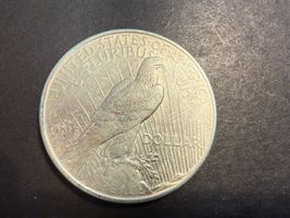 USA Peace Dollar 1922 Silbermünze gebraucht erhalten