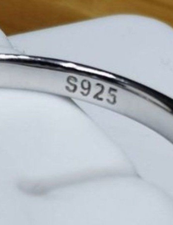 Anelli: Bague argent avec diamants de moissanite de 0,2 ct GRA – Nuovo e nell'imballaggio originale da Reconvilier venduto da Tsma67 8