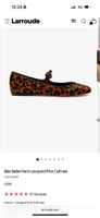 Larroudé Blair Ballet Flat In Leopard Print Calf Hair, 8.5