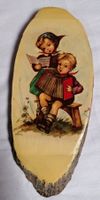 Holz altes Wandbild Hummels Goebel -Nostalgie Motiv