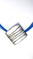 Designer Schmuck-Set in Silber kombiniert mit Azurblau