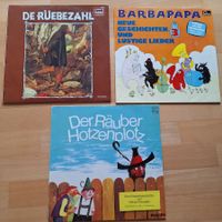 Schallplatten Kinderlieder: De Ruebezahl, Barbapapa, Räub...