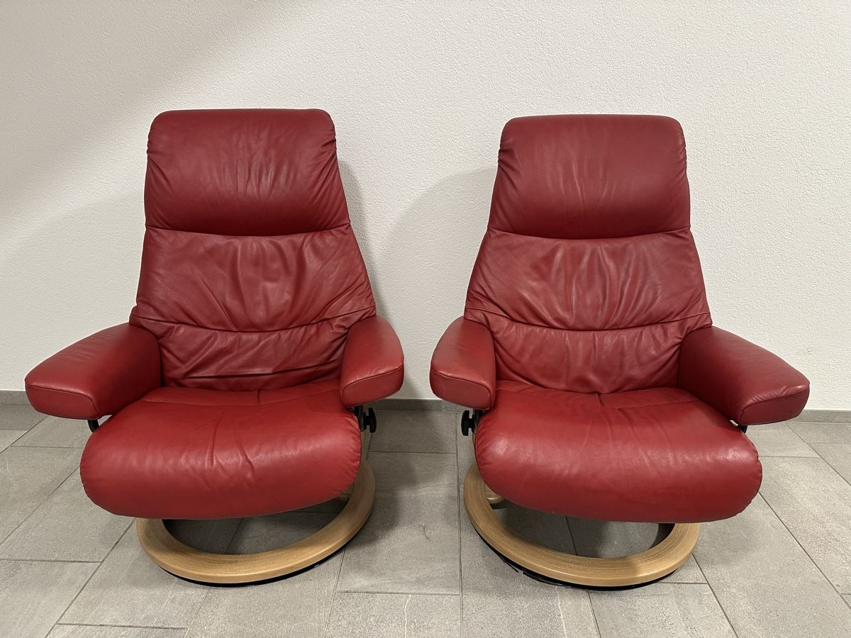 Stressless Poltrone: 2 Stressless Sessel inkl. 2 Hocker – Usato da Biberist venduto da tob_r9tj 1