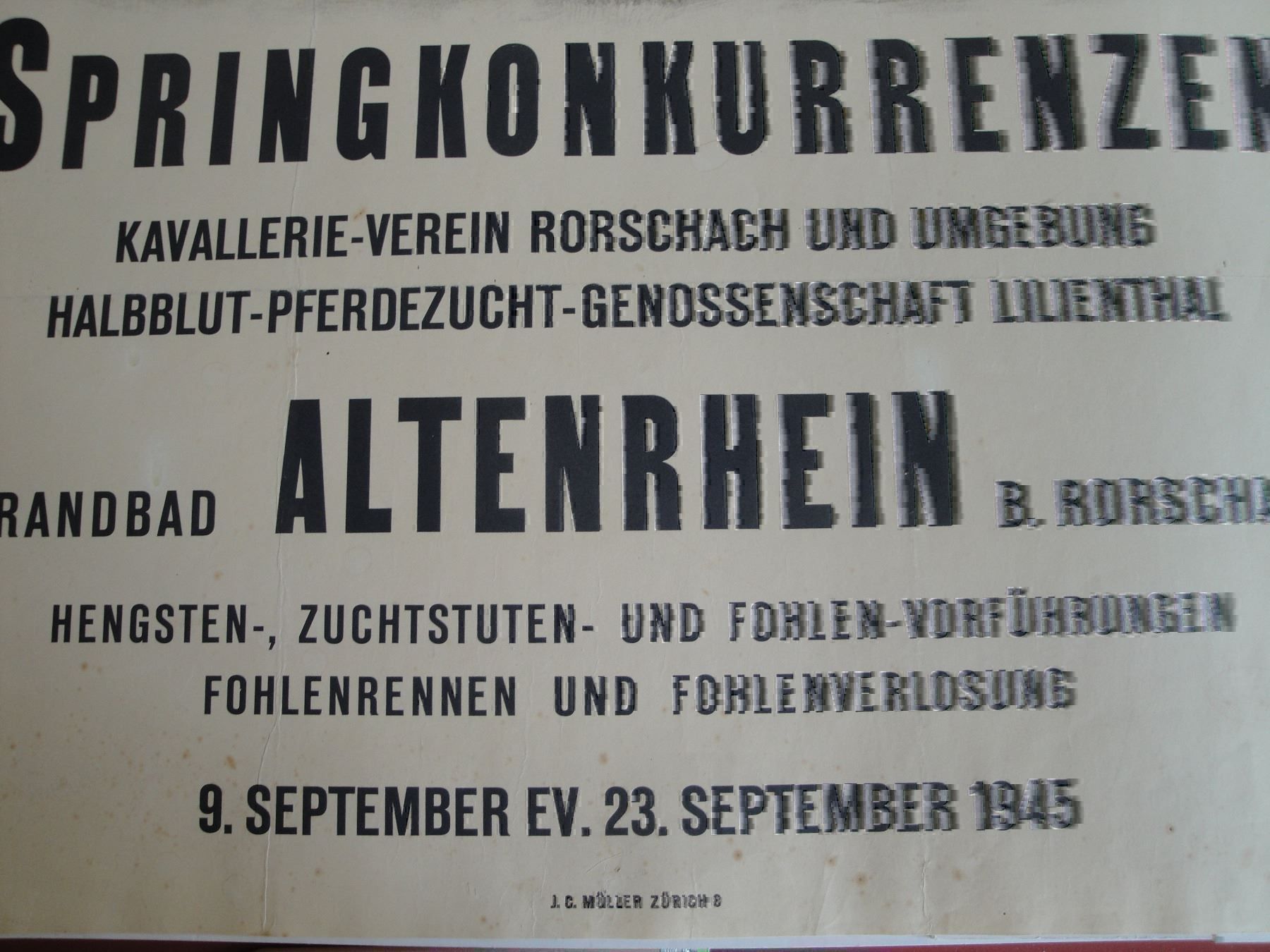 Poster & Bilder: Springkonkurrenzen in Altenrhein – Gebraucht aus Eggenwil von Joyart 1