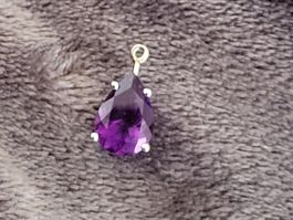Schmuckanhänger violett, 925 Silber, Anhänger