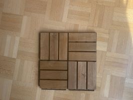 Holz Bodenplatten mit Klicksystem