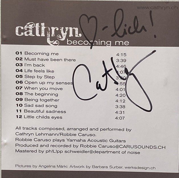 CDs: Cathryn - Becoming me – D'occasion à Grüningen par azulgris 2