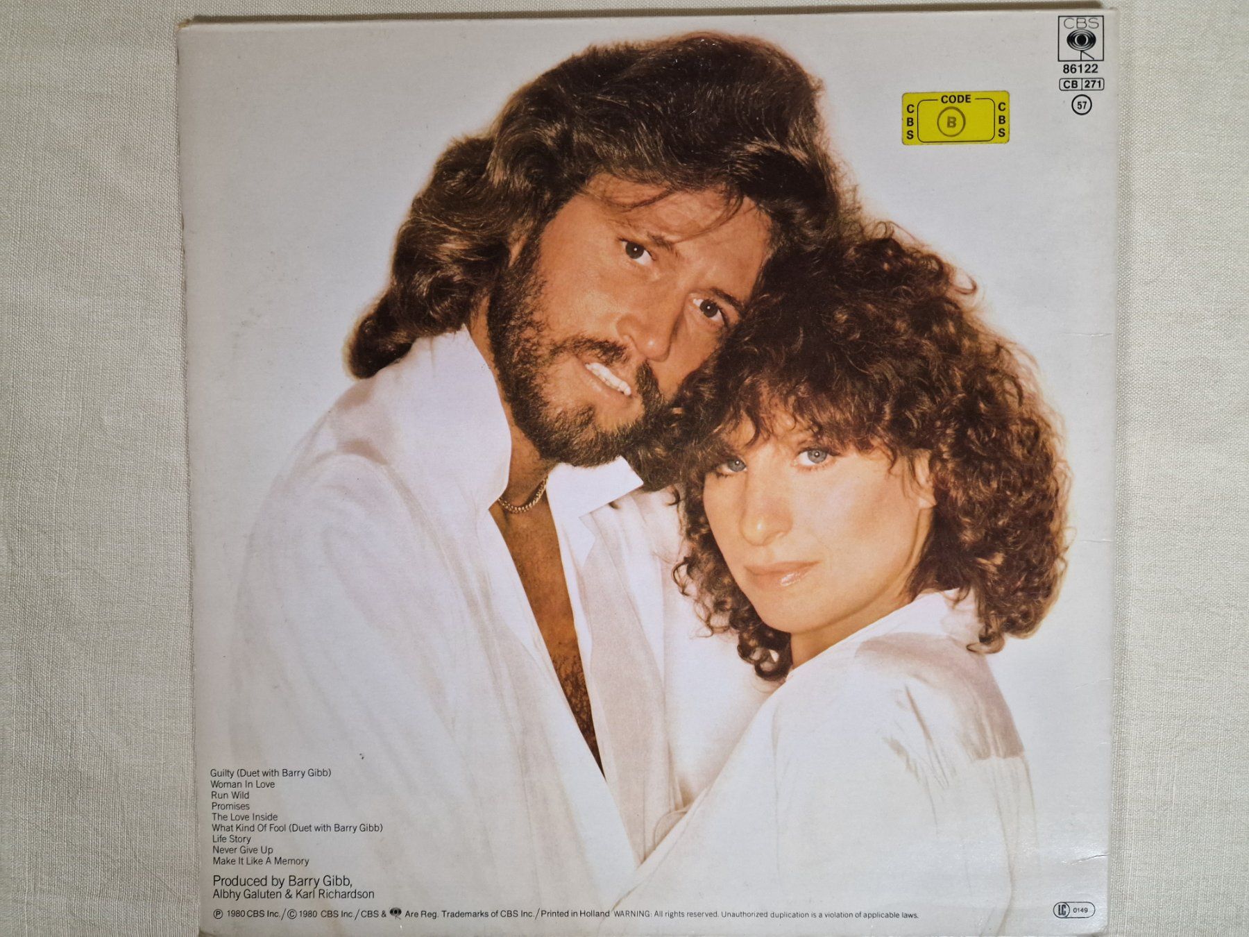 Dischi in vinile: Streisand LP – Guilty – Usato da Root venduto da atelier22 2