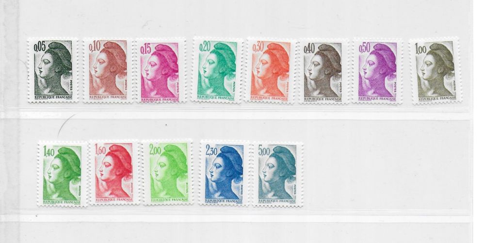 Prophila Collection Briefmarken Frankreich 1982 Liberté – Komplettausgabe 2307C-2308C, Postfrisch MNH | Sammlerstück