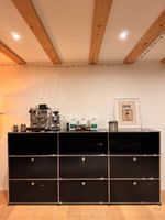 USM Haller Sideboard schwarz 3x3 Fächer guter Zustand