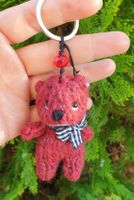 Handgestrickter Bär Schlüsselanhänger Teddybär Geschenkidee