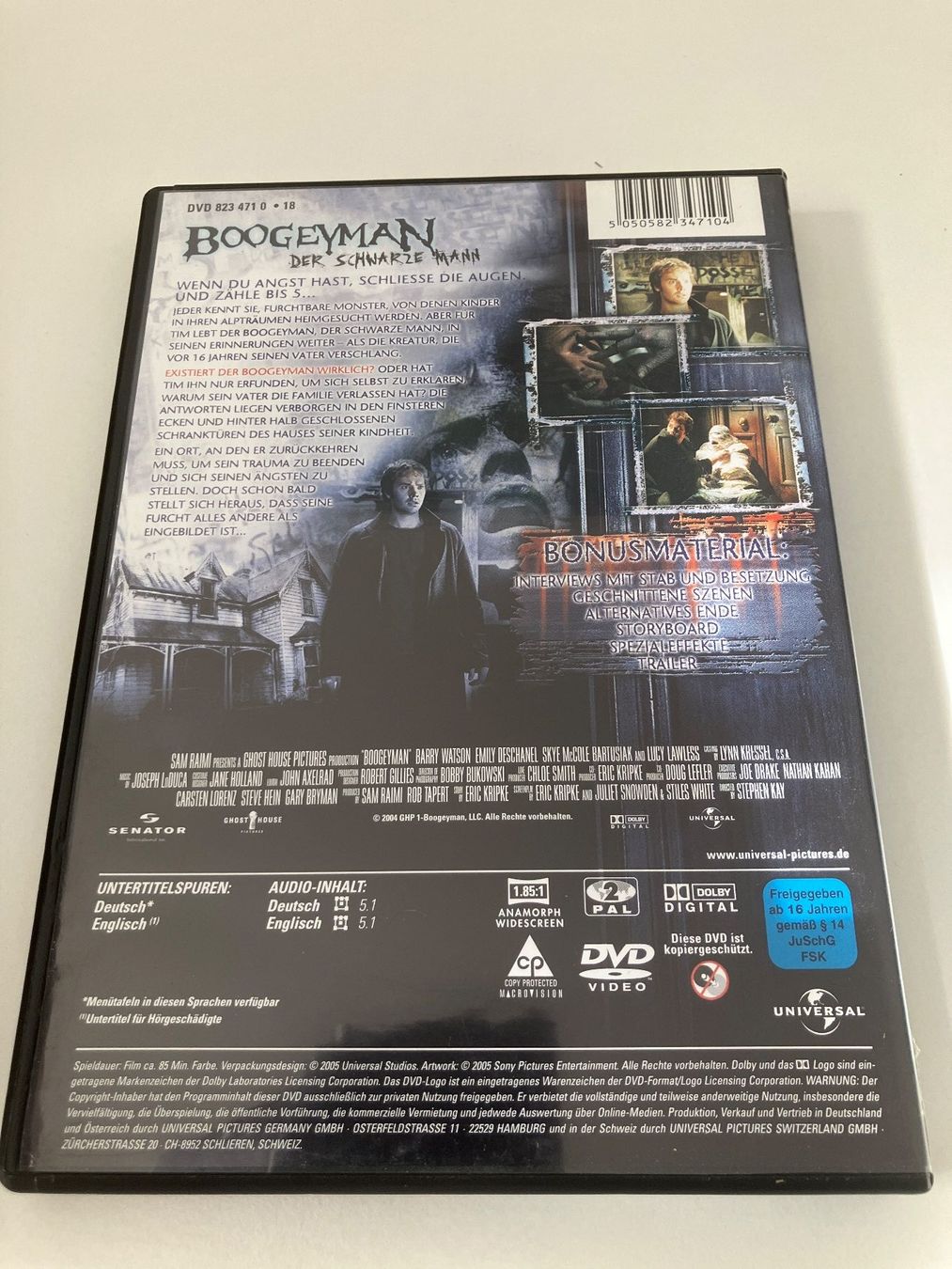Tutti i DVDs: Boogeyman - Der schwarze Mann (DVD) – Usato da Arbon venduto da HelFer01 1