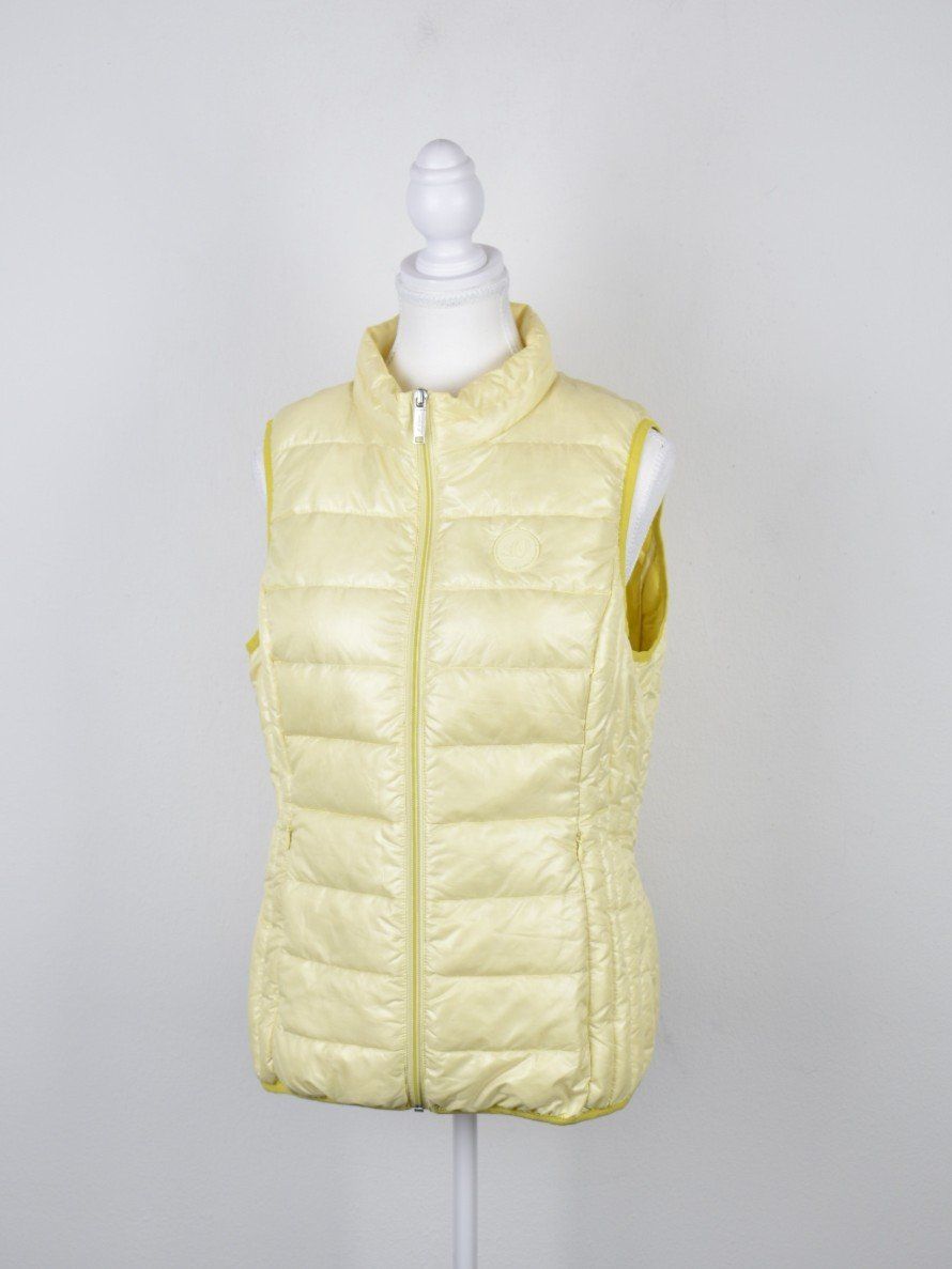 S.Oliver Gilet & Giacche senza maniche: S.Oliver Daunengilet, leicht, Gr.40, hellgelb – Usato da Nürensdorf venduto da 2ND_STORY 1