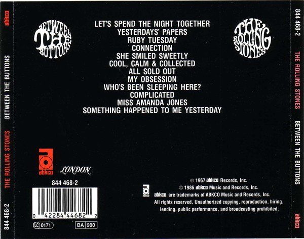 CD: CD Rolling Stones - Between the buttons (1967/1986) – Usato da Möriken AG venduto da mineralia 1