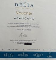 Hotelgutschein Ascona Parkhotel Delta CHF400 gültig bis 2027