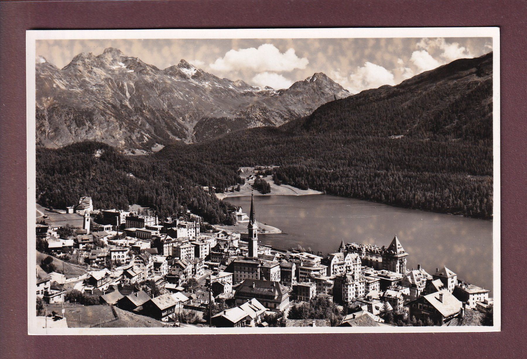 Cartes postales: ST. MORITZ-DORF - Piz Languard und Albris – D'occasion à Pully par nicecards