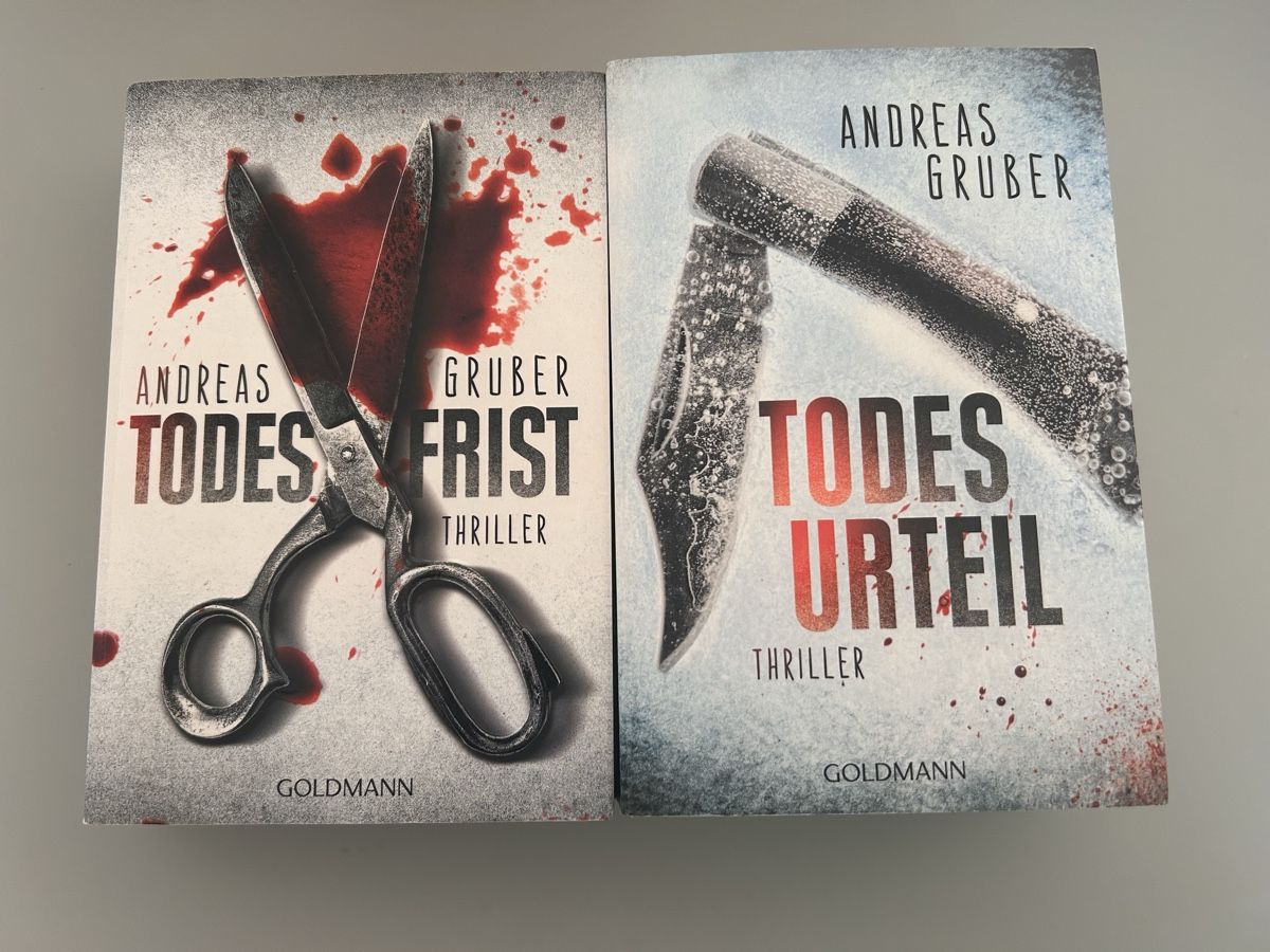 Bücher: Andreas Gruber 2 Thriller: Todesfrist Todesurteil – Gebraucht aus Lohn-Ammannsegg von Nadintitelius