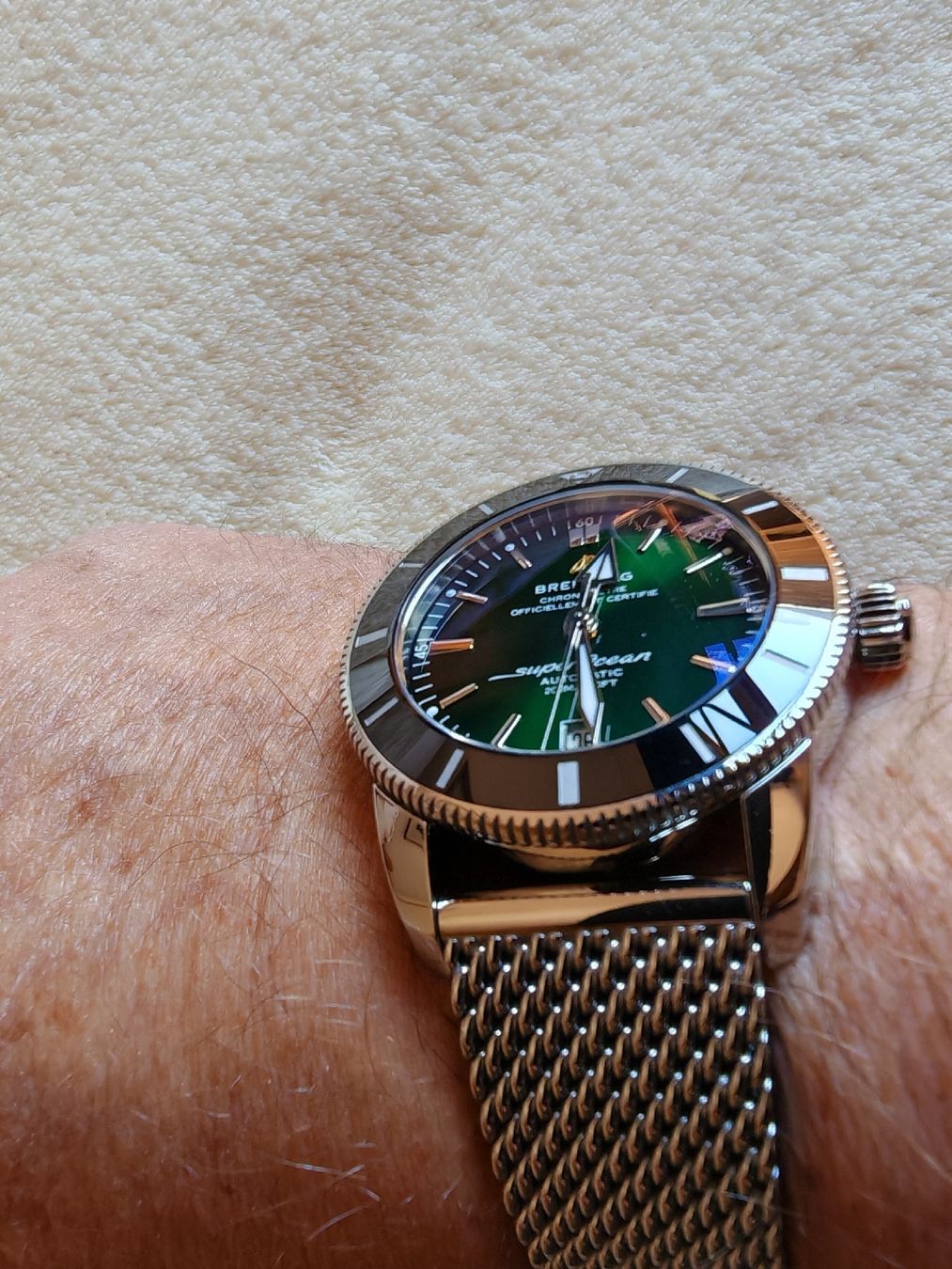 Breitling Orologi: Breitling Superocean Heritage 42 cadran vert Full Set Neuve – Nuovo e nell'imballaggio originale da TROISTORRENTS venduto da winwin63 8