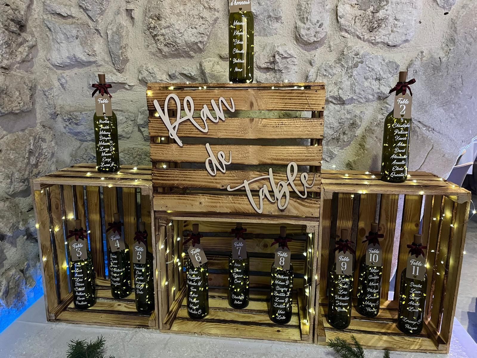 Tutte le decorazioni: Lot 12 bouteilles mariage – Usato da Veyrier venduto da kimedovapa