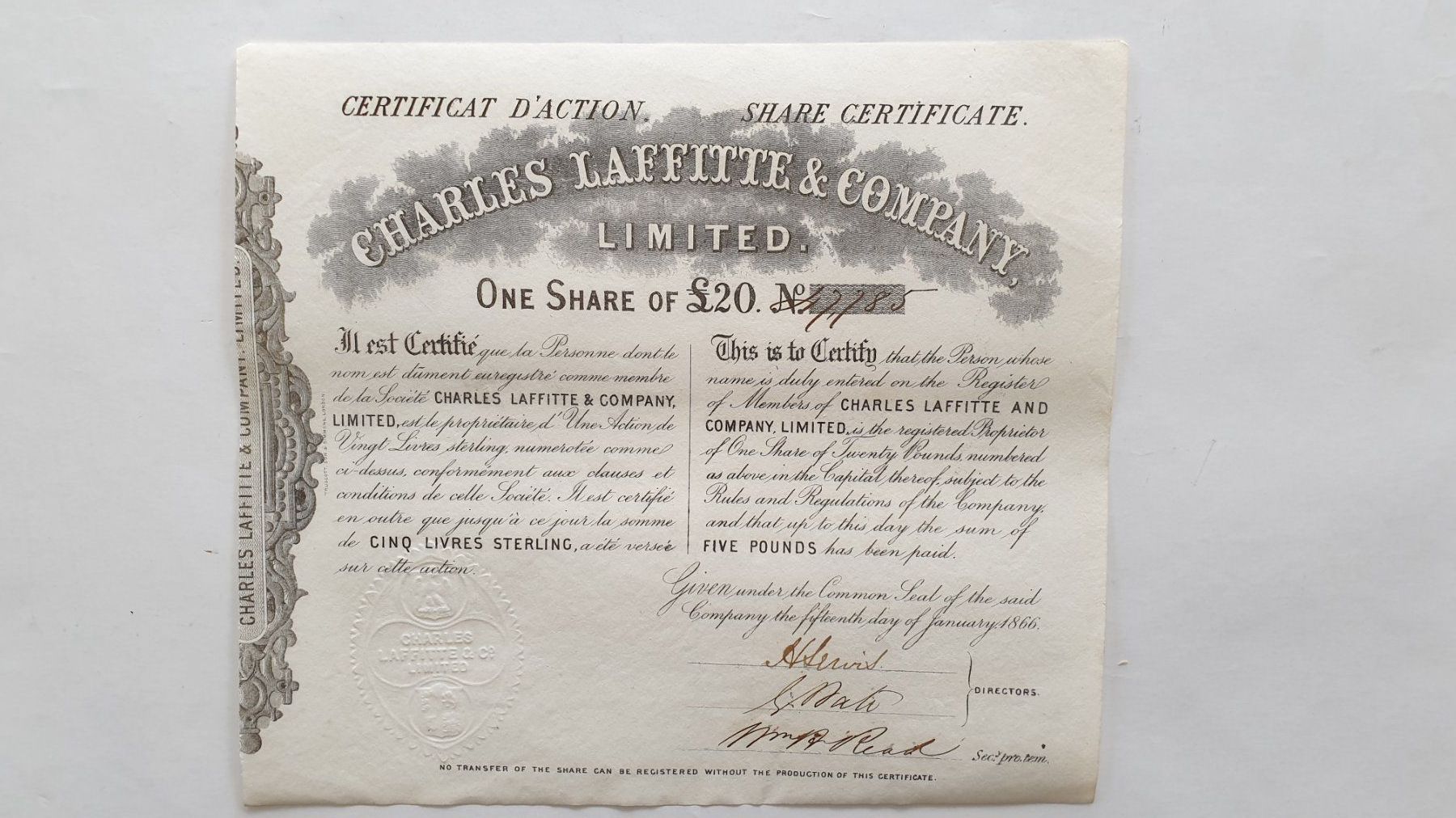 Documenti: Wertpapiere England. – Usato da Goldach venduto da armando_r 3