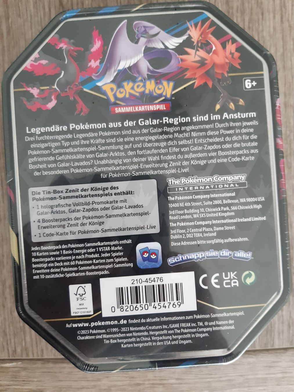 Pokémon Carte collezionabili: Pokemon Tin Box Zenit der Könige – Nuovo (secondo la descrizione) da Rüti-ZH venduto da thegian01 1