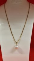 Elegante Goldkette mit Suesswasserperle - Neuwertig!