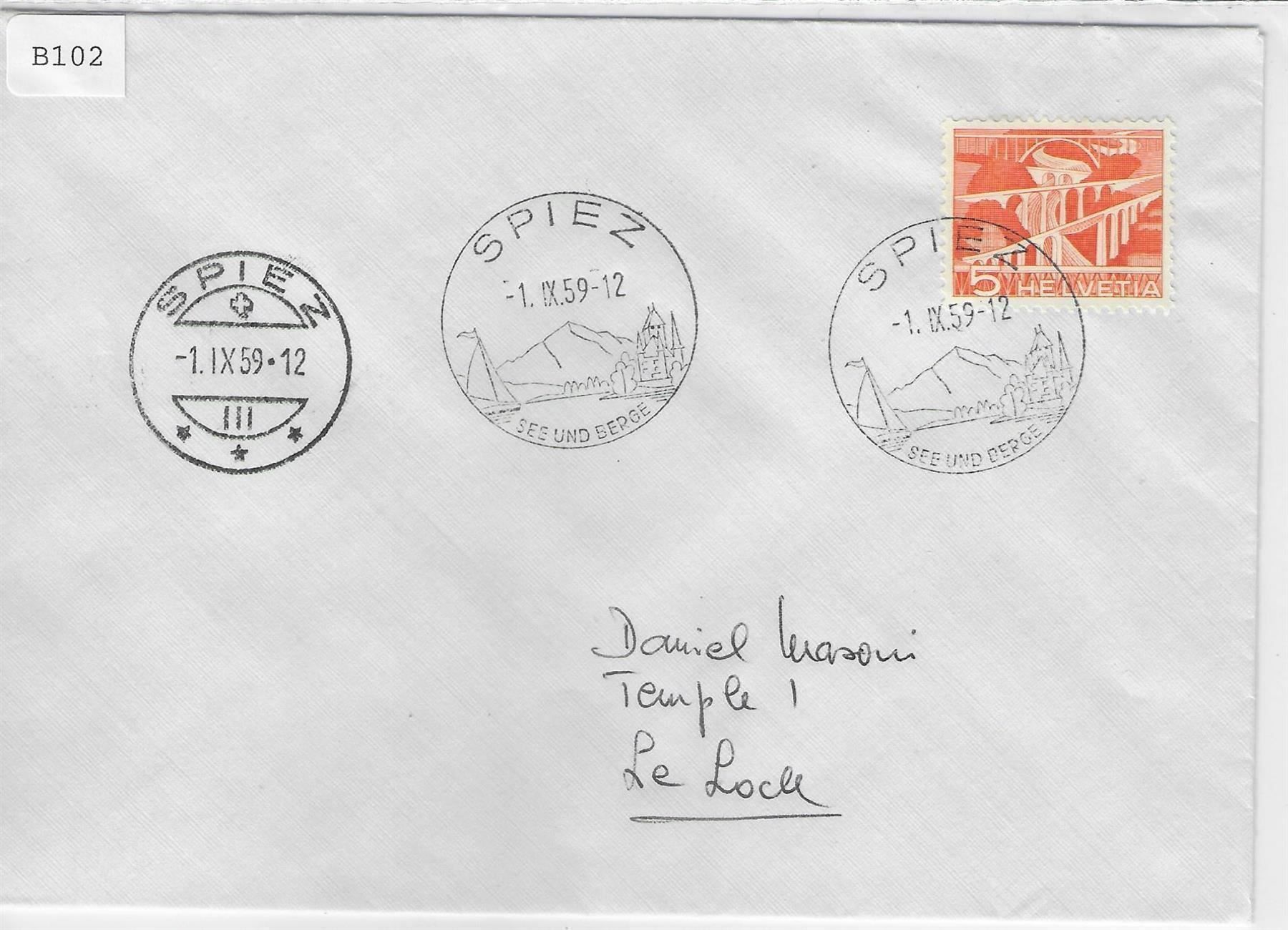 Cartoline postali: Spiez - 1.IX.1959 – Nuovo e nell'imballaggio originale da Ettingen venduto da Kartenplanet