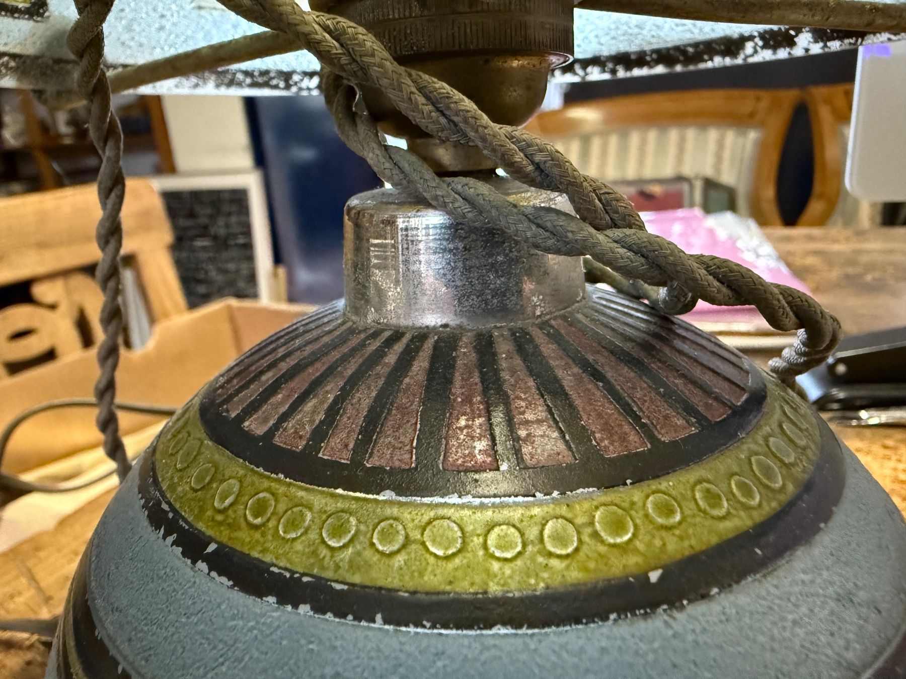 Lampen: Antike Art Deco Glas Lampe Frankreich – Gebraucht aus Bern von Jwpm66 4