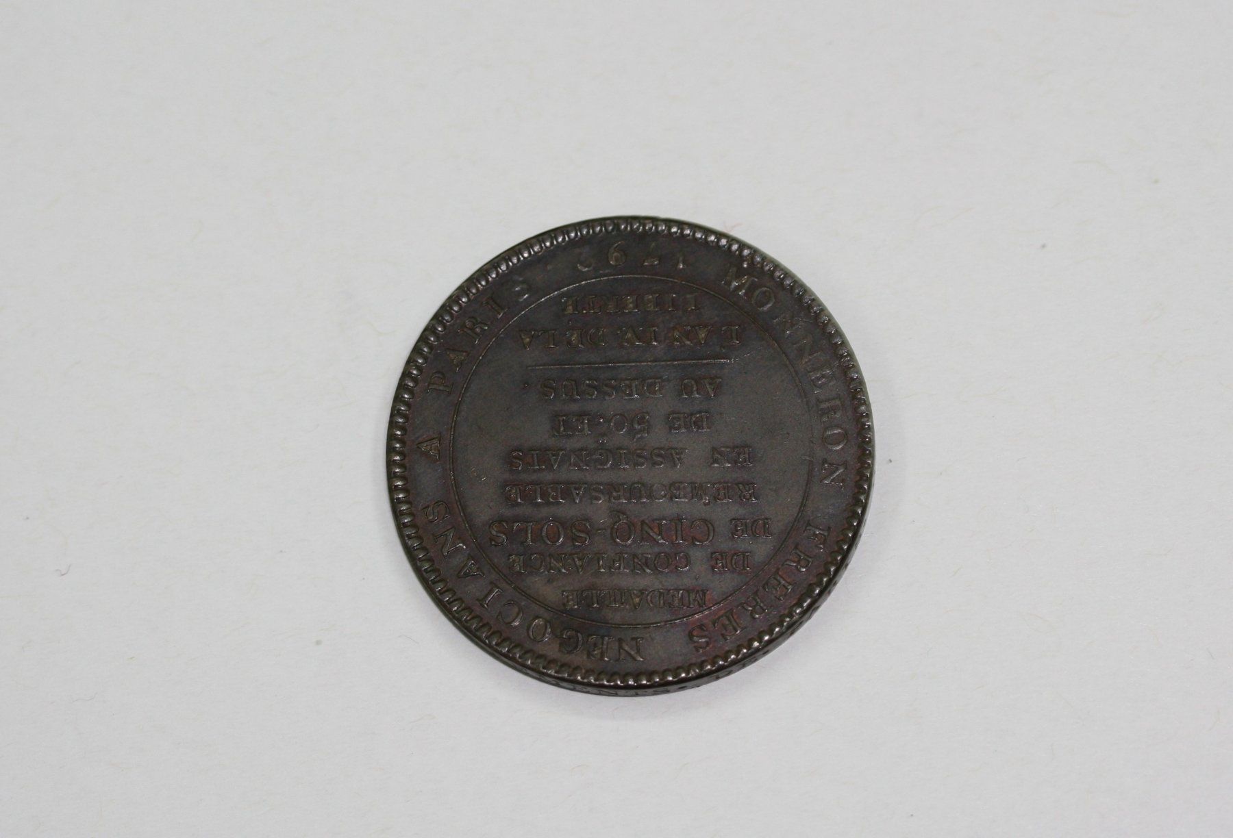 Alle Münzen: 5 Sols Monneron Freres 1792, TOP – Neu (gemäss Beschreibung) aus Chur von Invinoveritas 1