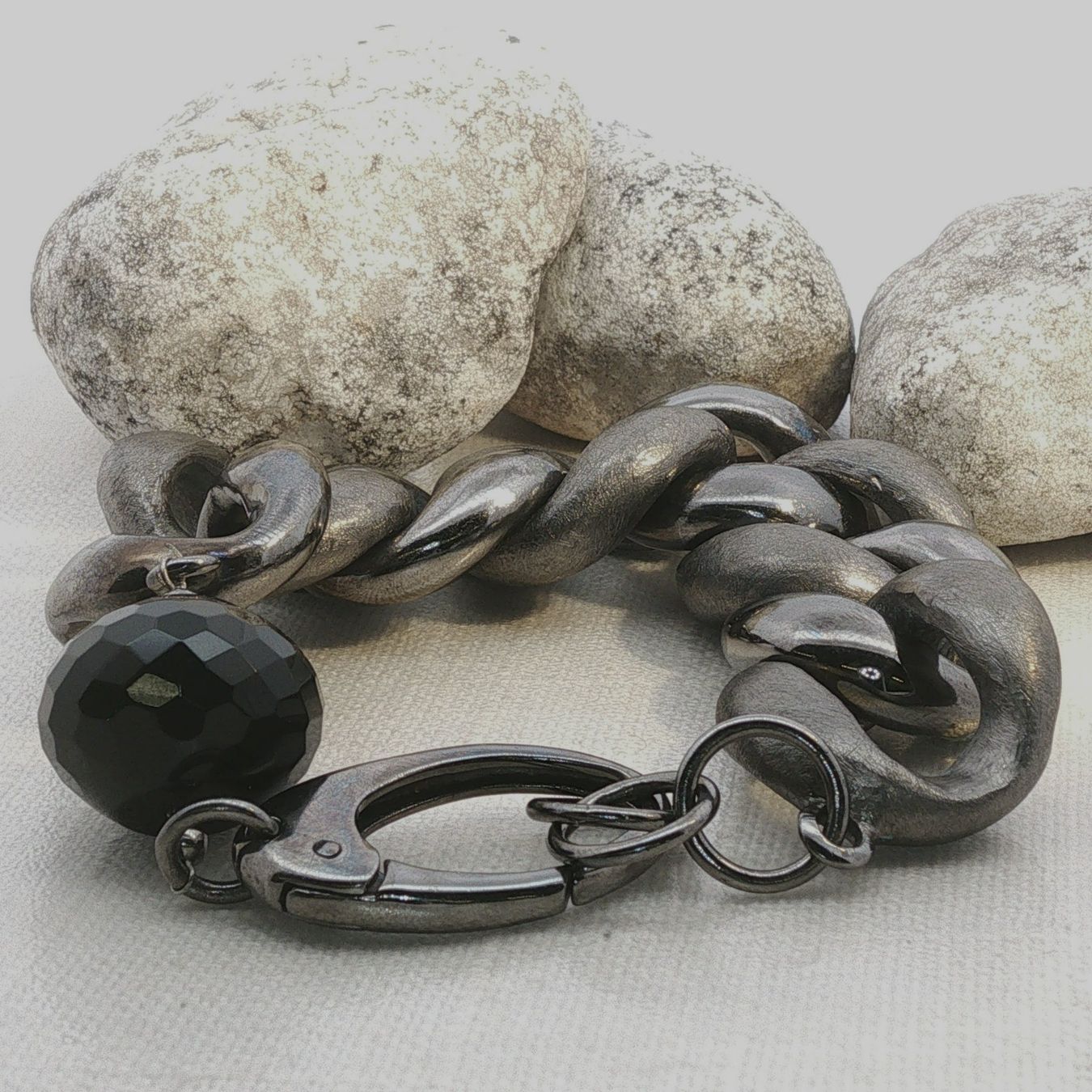 Olga Ribler Armbänder & -reifen: Statement  Armband Sterling Silber mit Onyx – Neu (gemäss Beschreibung) aus Luzern von Schmuckoutlet 1