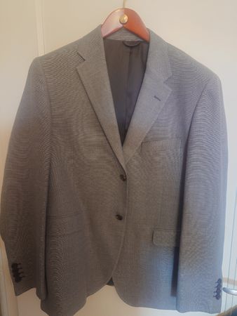 Herren Jackett Angelico, Grau kariert, Grösse 52