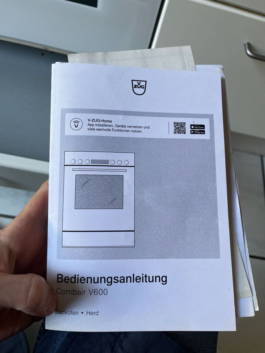 V-Zug Cucine: V ZUG CombiAir V600 Herd/Backofen – Usato da Basel venduto da AraMil 2