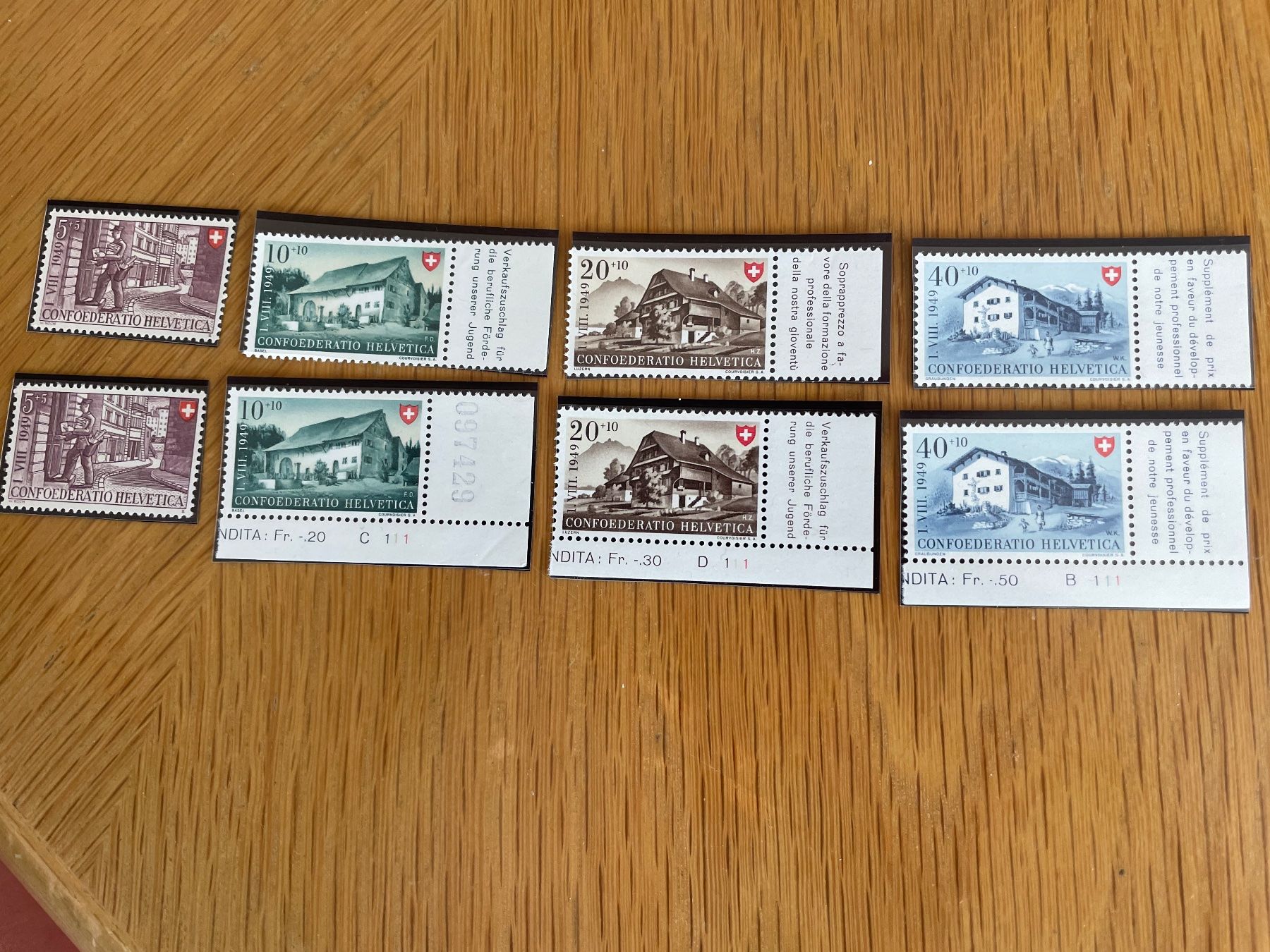Alle Briefmarken: PP 1949** en double – Gebraucht aus Sonceboz-Sombeval von Comment2 2