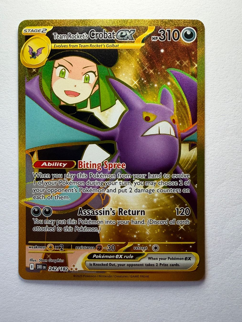 Pokémon Carte collezionabili: Team Rocket's Crobat ex 242/182 – Usato da Ilanz venduto da caui