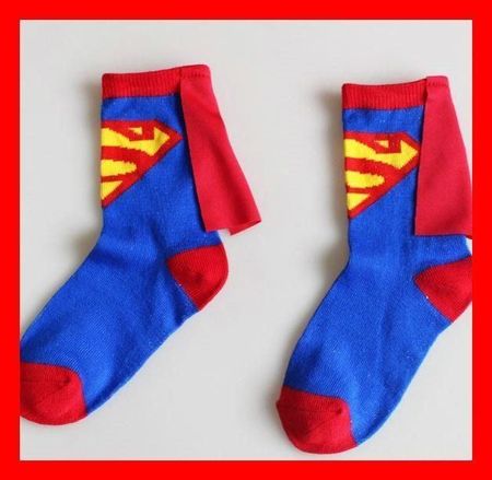 Superman Socken Superheld fliegen Comic DC Kindersocken